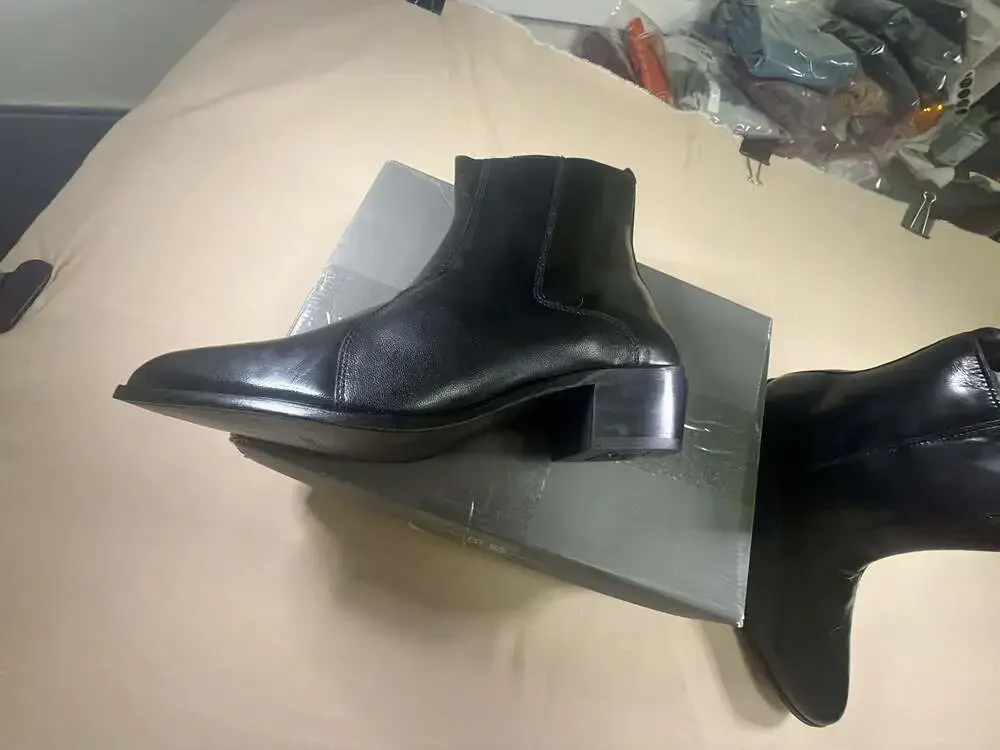 Stacy Adams Men's Santos Dress Boots Black 10 W